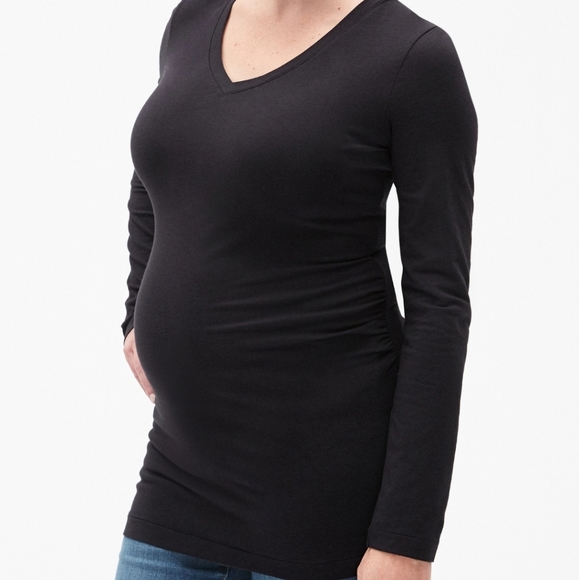 GAP Tops - Gap Supersoft V Neck Maternity Shirt